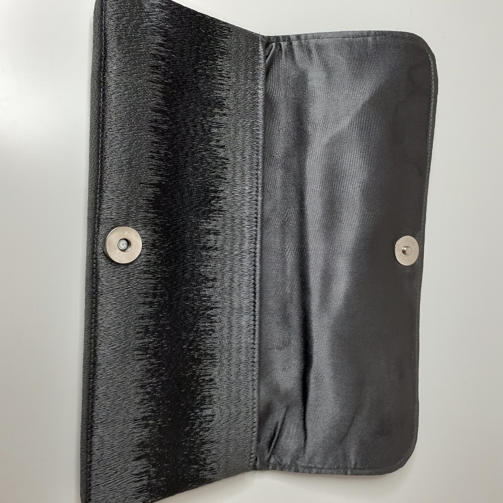 Shiraleah Gray and Black Clutch Evening Bag‎ - Picture 6 of 7